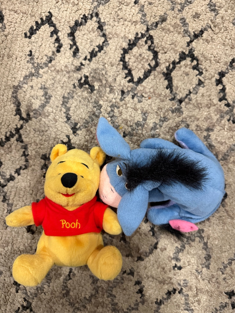 Winnie the Pooh & Eeyore Plush Pair - Yellow and Blue